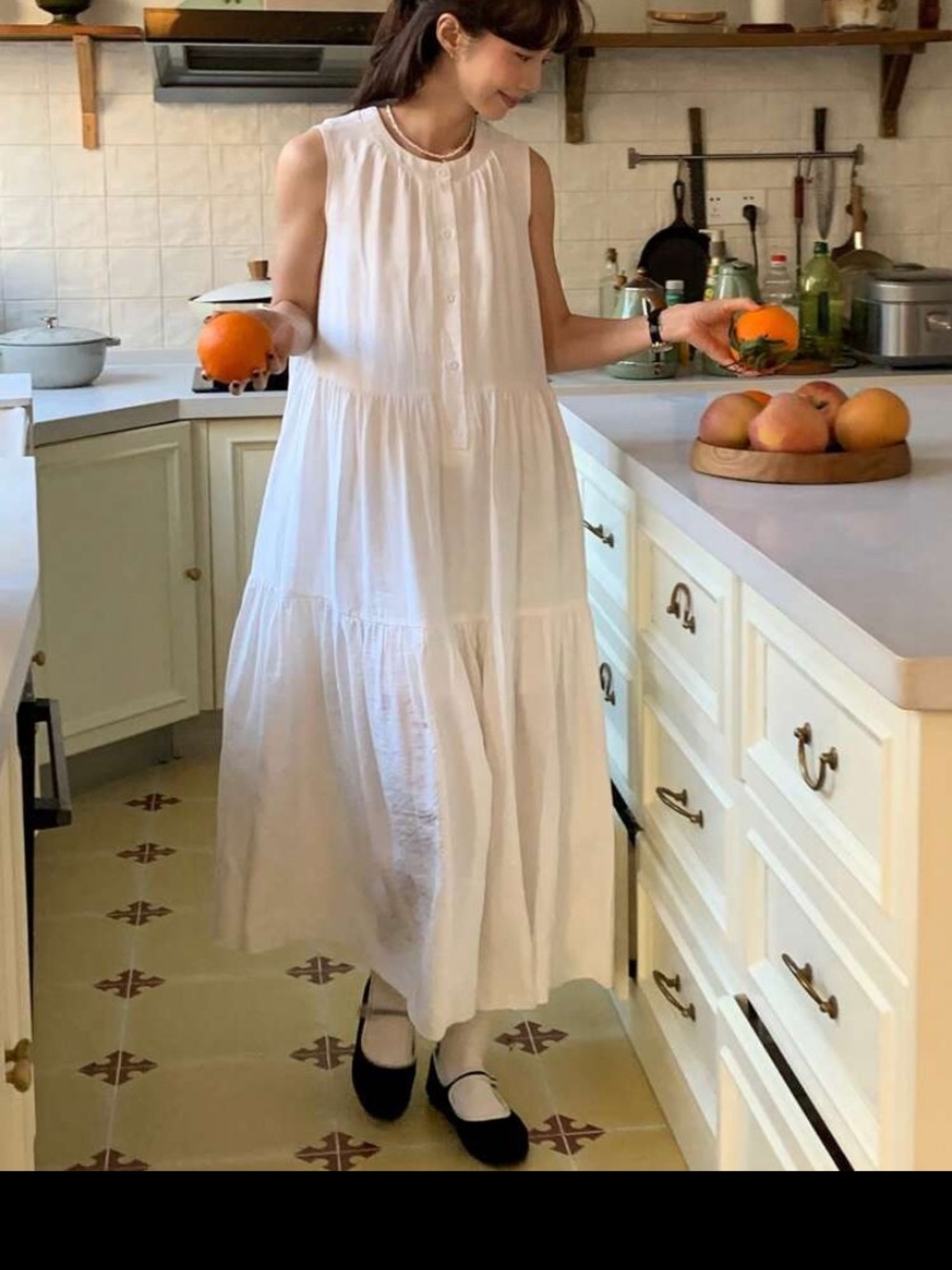 Sleeveless White Tiered Maxi Dress - Elegant Summer Style
